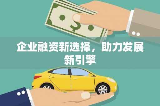 细河企业融资新选择，助力发展新引擎