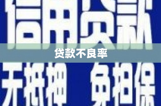 细河贷款不良率