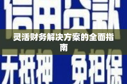 细河灵活财务解决方案的全面指南