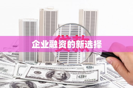 细河企业融资的新选择