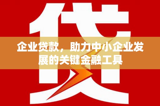 细河企业贷款，助力中小企业发展的关键金融工具