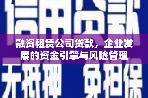 细河融资租赁公司贷款，企业发展的资金引擎与风险管理