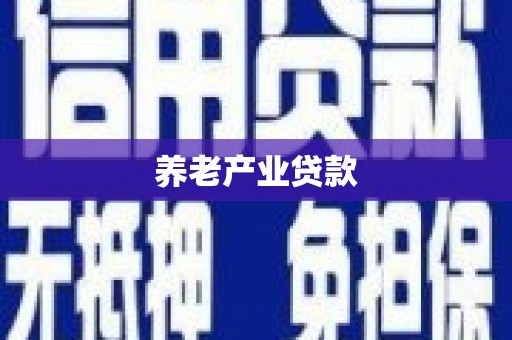 细河养老产业贷款